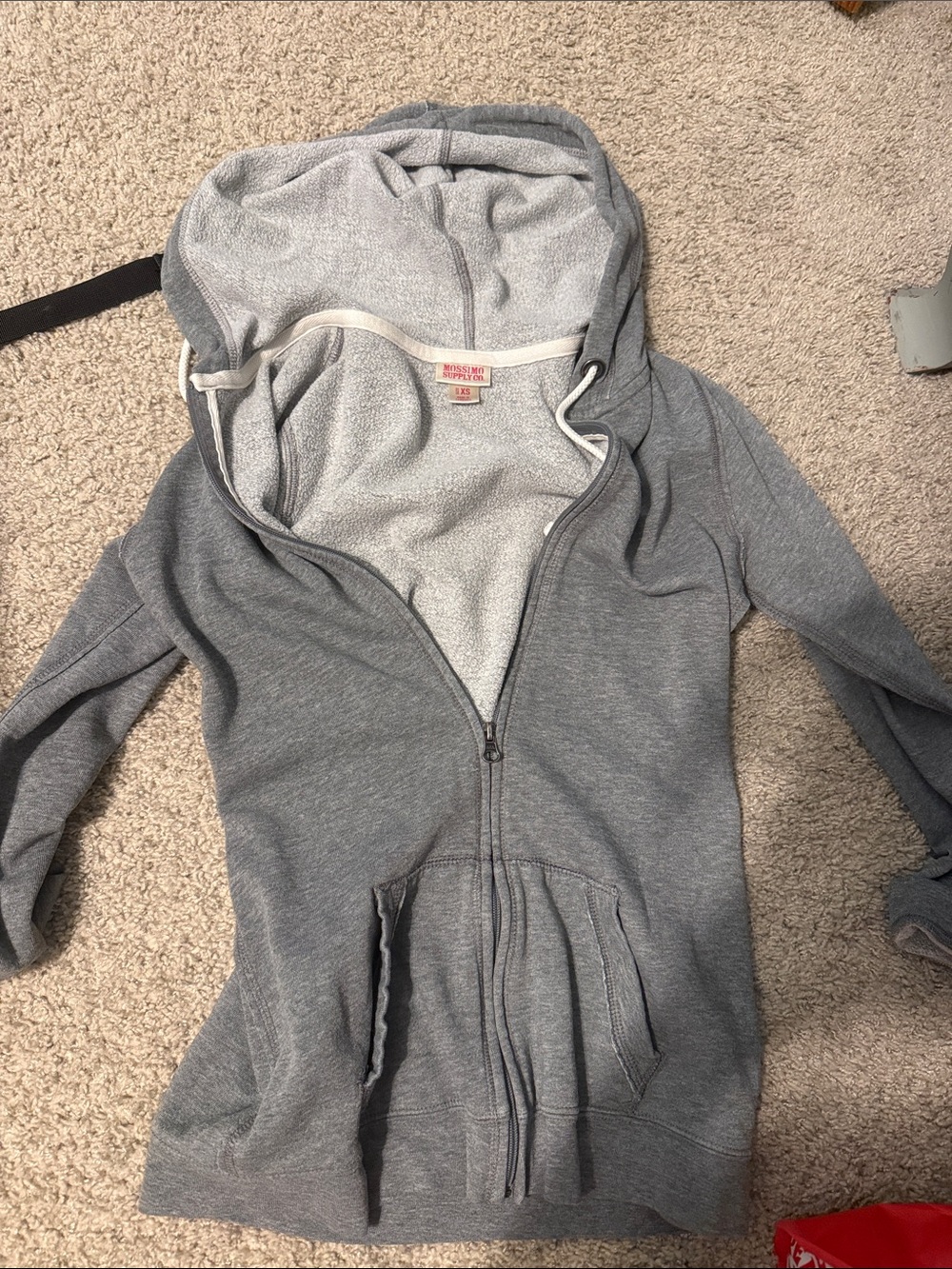 Light Gray Kids Zip-Up Hoodie Jacket
